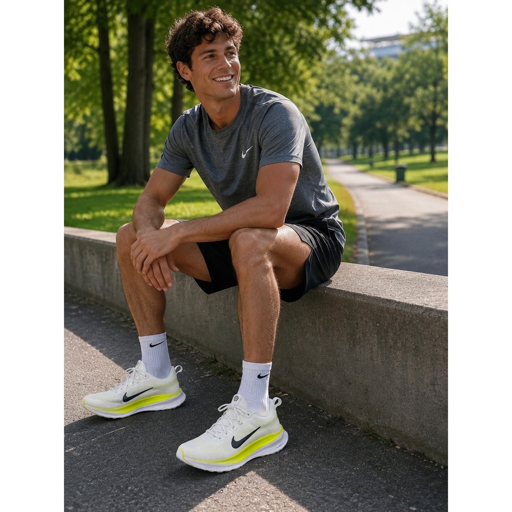 Nike ReactX Infinity Run 4 Mens White Volt Yellow Running Shoes DR2665-101 (10)